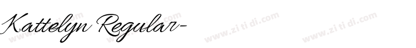 Kattelyn Regular字体转换